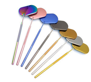 Wholesale Best Quality Eyelash <b>Mirror</b> Stainless Steel Beauty Instrument Oval Shape Lash <b>Mirror</b> - Product Image 1
