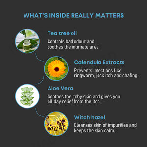 Lavado íntimo orgánico para hombres con <span class=keywords><strong>aloe</strong></span> <span class=keywords><strong>vera</strong></span> y aceite de árbol de té, uso diario equilibrado de pH-Control de picazón/olor, etiqueta privada y OEM - Product Image 4