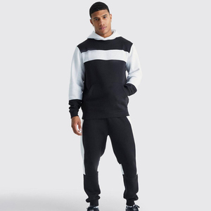 Ropa para hombre, chándal para correr, ropa para hombre, 100% algodón, logotipo personalizado, pantalones ajustados y Jersey con capucha, conjunto - Product Image 1