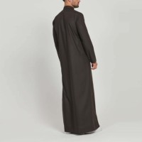Nouveauté 2026 : Thobe/Jubba arabe grande taille pour homme, d'inspiration ethnique, 100% coton uni, respirant, séchage rapide, style urbain