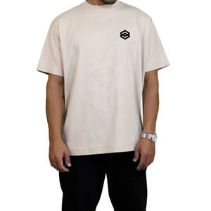 T-shirt Homme Léger en Polyester/Coton Surdimensionné Impression de Logo Personnalisé Respirant Col Rond Manches Courtes Haute Qualité - Product Image 1