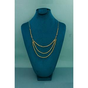 Conjunto de collar de bola de Bindi multicapa de calidad superior chapado en oro, conjunto de joyería de collar de Emiratos Árabes Unidos Dubai para mujeres y niñas, boda - Product Image 4