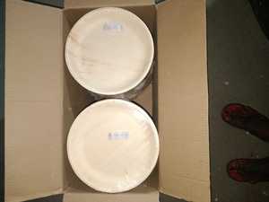 Assiettes à dîner rondes en bagasse de luxe de 9 pouces Vaisselle jetable en fibre de canne à sucre écologique pour restaurants - Product Image 4