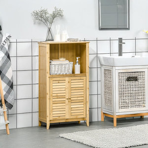 Gabinete de piso de bambú de diseño moderno para Home School Hotel & Hospital para almacenamiento de baño - Product Image 2