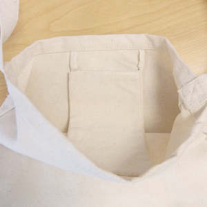 Ecobags Durable Reusable Canvas Sling Beach <b>Bag</b> <b>Medium</b> Inner Pocket Eco-Friendly Letter Printing for Daily Use Advertising <b>Gift</b> - Product Image 5