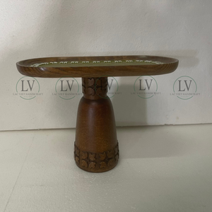 Nouvel article support à gâteau en bois peint à la main Ramadan plateau de service décorations Ramadan 2025 vente en gros du Vietnam - Product Image 1