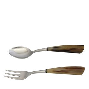 ARTÍCULO DE LUJO, juego de servidor de ensalada metálico de calidad antigua, revestimiento de PVD artesanal, espátulas de madera de silicona, cucharas hechas en la cocina de la India - Product Image 2