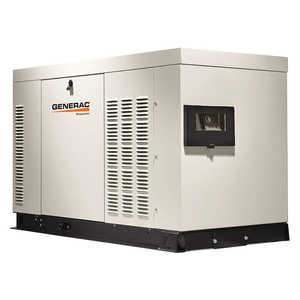 Generador de Reserva a Gas Generac RG03015GNAX de 30kw, 120/208 Voltios, Trifásico, con Protector, Esencial para el Hogar o Negocio - Product Image 1