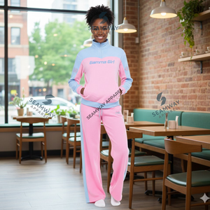 Ensemble de survêtement décontracté Gamma Phi Delta Sorority, ensemble de jogging, ensemble de survêtement de sport, ensemble de survêtement de sport pour femmes, ensemble de vêtements de détente - Product Image 6