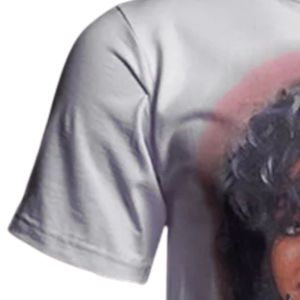 Camiseta con retrato de Robin para hombres y mujeres, camiseta con estampado de cara de arte realista, camiseta informal creativa de algodón blanco a la moda - Product Image 5