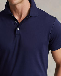 Nuevo diseño de logotipo personalizado Slim Fit algodón suave azul marino hombres polos para golf y ropa de calle atlética al aire libre Polo de ajuste clásico - Product Image 5