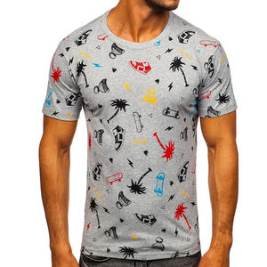 La última Camiseta con estampado de sublimación, ropa de verano para hombre, camiseta sublimada de Color personalizada para hombre a precio barato - Product Image 6