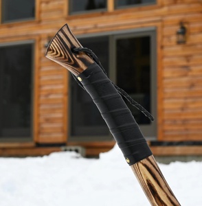 Hacha Barbuda de acero de Damasco de estilo vikingo 2025, hacha tradicional de alto carbono con mango de madera, grado Industrial, gran oferta - Product Image 5