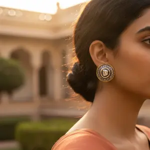 ต่างหูเพชรหรูหราสำหรับผู้หญิง ชุบทอง 14K 18K ดีไซน์ดอกไม้สีโรสโกลด์ทันสมัย เหมาะสำหรับงานหมั้น เครื่องประดับระดับไฮเอนด์ - Product Image 2