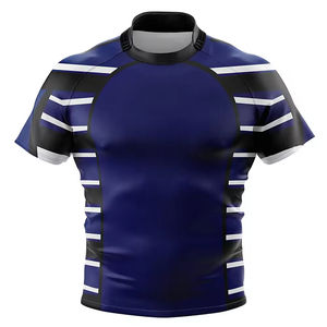 Maillot de rugby de haute qualité Design personnalisé avec impression numérique à rayures Prix de gros OEM ODM disponible dans les styles d'ensemble de chemises - Product Image 3