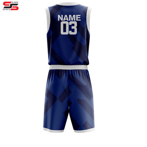 Uniforme de basket-ball d'équipe Vêtements de sport en polyester Bsci Ensembles de basket-ball imprimés par sublimation Uniformes de basket-ball personnalisés pour hommes - Product Image 2