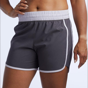 Pantalones cortos de mujer con logotipo personalizado, pantalones cortos deportivos de entrenamiento activo con cintura elástica, pantalones cortos atléticos para correr y gimnasio para damas jóvenes - Product Image 1