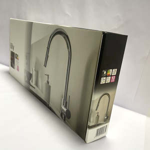 Usine directe pour l'emballage de bouteilles de boissons de luxe |   Carton en papier rouge imprimé avec du papier d'or personnalisé pour bouteille liquide de 750 ml - Product Image 1