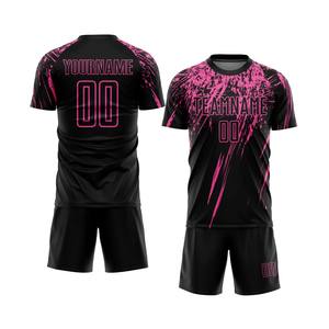 Uniforme de Fútbol Sublimado Personalizado - Ropa Deportiva Transpirable de Manga Corta con Logotipo y Nombre del Equipo Personalizables para Marcas y Equipos - Product Image 1