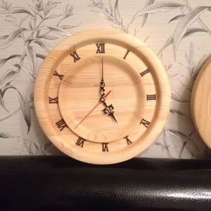 RUSTIC CUSTOMIZED WOODEN WALL CLOCK FOR ELEGANT HOME DECOR MODERN Bamboo <b>Body</b> with Natural Rosh for Wedding Occasions - Product Image 4