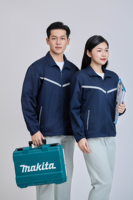 Chaqueta FMF Lisa Teñida Unisex 100% Poliéster Vietnam Impermeable Cortavientos Aislamiento Térmico Azul Marino Carcasa Rígida Todas las Temporadas