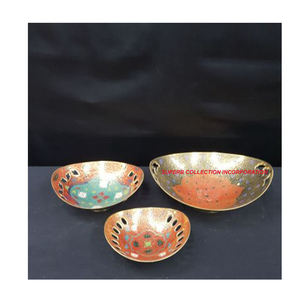 Juego de 7 piezas de grabado dorado, cuenco para chocolates, estilo árabe para chocolate/frutas secas/aperitivos/frutas, muestra gratis - Product Image 4