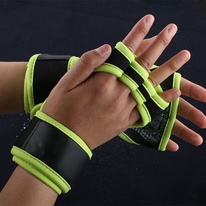 Gants de Fitness en cuir/néoprène de haute qualité poignées antidérapantes pour hommes femmes pour l'haltérophilie entraînement sportif entraînement de gymnastique - Product Image 3