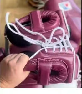 Conjunto de Boxeo de Cuero Genuino, Conjunto de Sparring de Boxeo con Cuero PU y Cuero Genuino, Kit de Protección Transpirable y Cómodo - Product Image 6