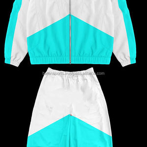 Conjunto de dos piezas cortavientos transpirable de talla grande para hombre, venta al por mayor, chándales cortavientos impermeables de alta calidad para hombre - Product Image 4