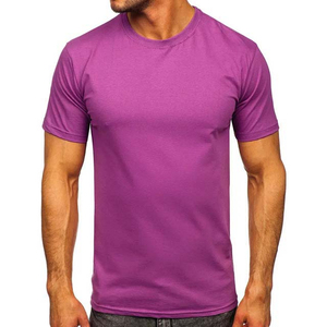 Camiseta para hombre, 100% de algodón, diseño de logotipo personalizado, calidad, cuello redondo, ropa de calle de Color sólido personalizada, camiseta en blanco para hombre - Product Image 1