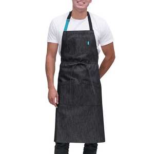 Pakistan Manufactured Solid Color <b>Denim</b> <b>Apron</b> New Cotton Stuff Made Customized <b>Denim</b> <b>Apron</b> - Product Image 4