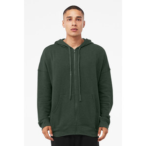 Sudadera con capucha y cremallera para hombre con logotipo bordado, opciones de impresión personalizadas disponibles para pedidos al por mayor a granel, tela de algodón - Product Image 6