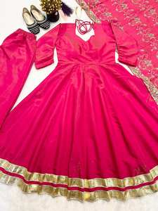 Presentación de Nueva colección Heavy Pure Cosmos vestido Plazzo Dupatta conjunto completamente cosido listo para usar - Product Image 6