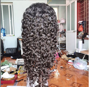 Cheveux humains vietnamiens bouclés 100% vierges Remy Jerry Curl, extension de cheveux à trame unique - Product Image 1