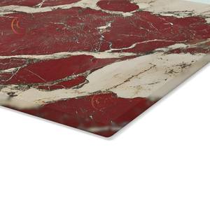 เขียงหินอ่อนโบราณดีไซน์เนอร์สำหรับเครื่องครัวเขียงทรงสี่เหลี่ยมผืนผ้าดีไซน์สีขาวและสีแดงหินอ่อน - Product Image 4