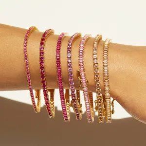 Pulsera DE TENIS Baguette Morganite - Product Image 3