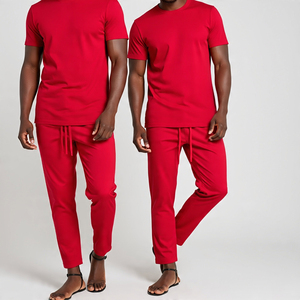 Camiseta y pantalón de poliéster y algodón 100%, chándal para hombre, camiseta para correr de verano, chándal para hombre - Product Image 2