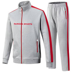 Chándales de poliéster para hombre, ropa de deporte informal con logotipo personalizado para entrenar en el gimnasio y trotar - Product Image 1