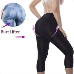 Women's Casual Workout High Waist Yoga Butt Lifter <b>Tummy</b> <b>Control</b> Capris Running Leggings Customized Color Spandex/Nylon 100% - Product Image 6