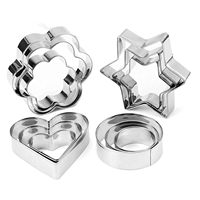 Outils pour biscuits, emporte-pièces en métal, ensemble de 8 pièces, passe au lave-vaisselle, formes florales fantaisie personnalisables, accessoires pour restaurants et boulangeries