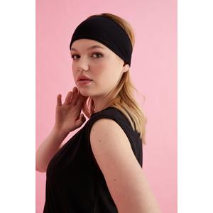 Bandana con capelli larghi-Bandana da donna nera