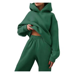 Chándal de algodón de alta calidad 2025 para mujer, chándal de invierno, Sudadera con capucha personalizada 2026 - Product Image 4