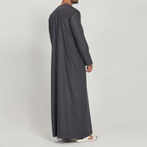 Último Modelo 2026, Thobe/Jubba Árabe de Talla Grande para Hombre, Vestimenta Musulmana de Inspiración Étnica, Túnica Transpirable Abaya para Invierno, Arabia Saudita - Product Image 4