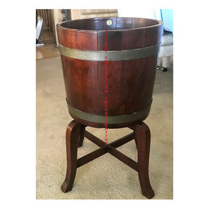 Hôtel de luxe et Resort fait à la main en bois vin seau à glace support métal et bois vente chaude Design exclusif à bon prix fait à la main - Product Image 4