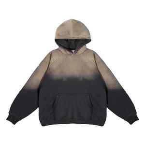 Sudadera con Capucha de Invierno de Alta Calidad con Forro y Logotipo Frontal, Fabricación Personalizada, Felpa, Desteñida al Sol, Vintage, Doble Capa, Lavada al Ácido, para Hombre - Product Image 6