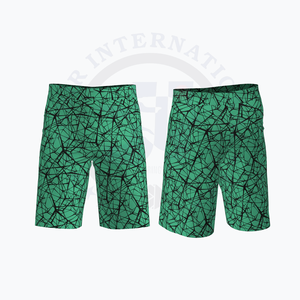 กางเกงขาสั้นผู้ชายแบบลำลองแห้งเร็วพิมพ์ลาย100% โพลีเอสเตอร์ตาข่ายกางเกงขาสั้นชายหาดเอวยางยืดถักนิตติ้งคุณสมบัติกันน้ำ - Product Image 3