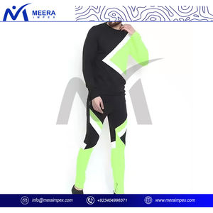 Nuevos conjuntos Unisex en blanco medio Jersey chándales LOGO personalizado rayas reflectantes Jogging trajes ropa de entrenamiento Lisa ropa deportiva - Product Image 5