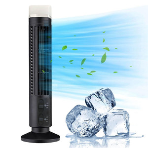 Ventilateur tour électrique oscillant à 90 degrés sans pales, silencieux, portable, avec télécommande, en plastique, prise US - Product Image 1