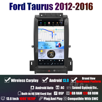AUCAR 13.6 "Dernières Tesla Android 13 Autoradio stéréo GPS Navigation pour Ford Taurus 2012-2016 Lecteur multimédia DVD de voiture