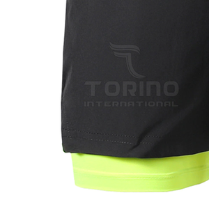 Shorts de gymnastique pour hommes de taille personnalisée les plus vendus nouveau style de conception de rue haute à séchage rapide avec motif solide à la taille élastique - Product Image 6